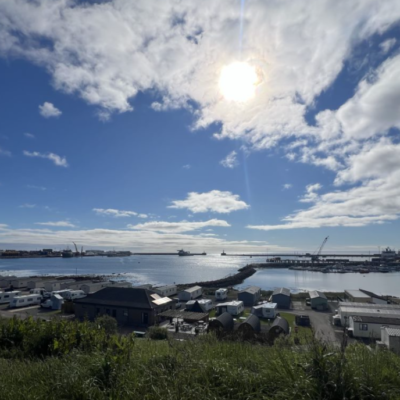 The harbour next to Peterhead Prison