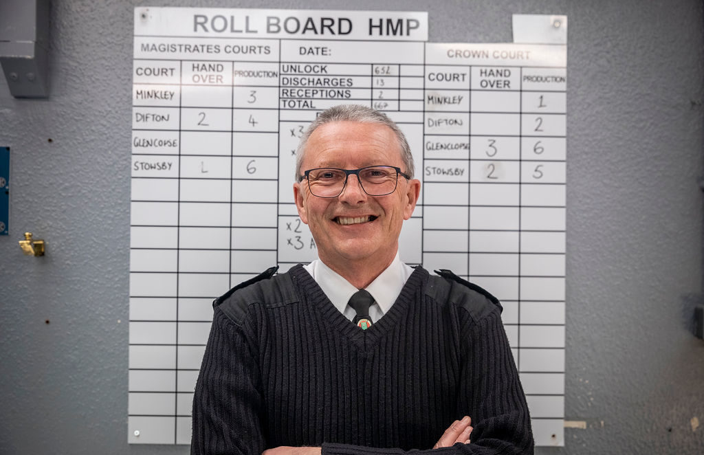 An officer at Peterhead Prison