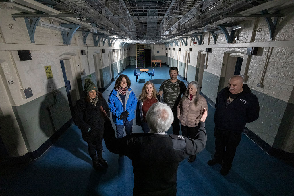 Visitors on a tour during Bight Behind Bars