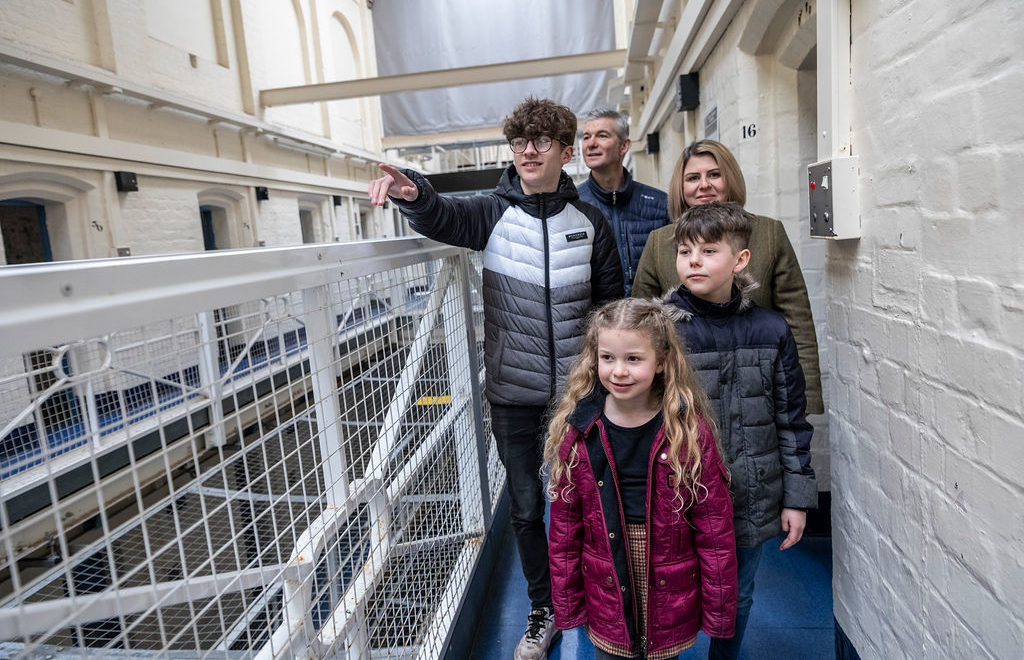 A family on a Guided Tour