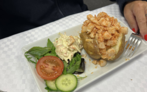 locally sourced food at the Refuge Cafe, located at Peterhead Prison Museum